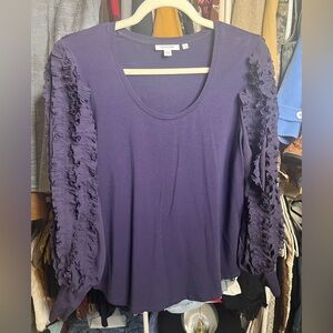 Chico's Navy Long Sleeve Shirt